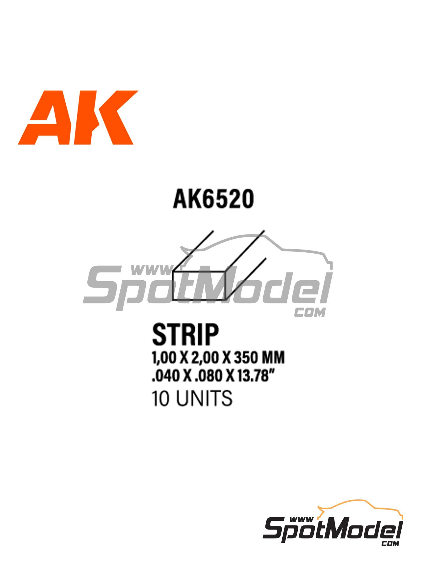 Ak Interactive Ak Plasticard Strips X Mm Units